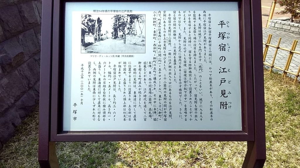 平塚宿の説明板