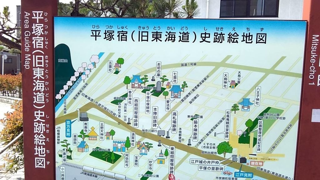 平塚宿の地図
