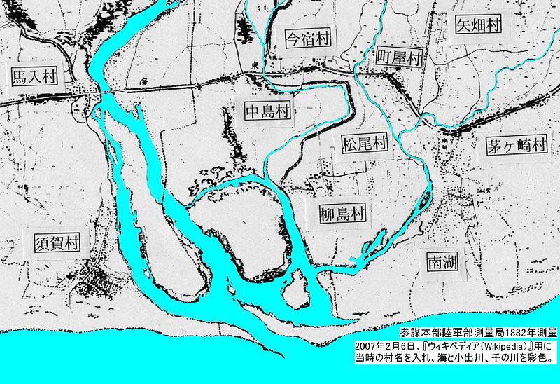 明治１６年柳島の地図