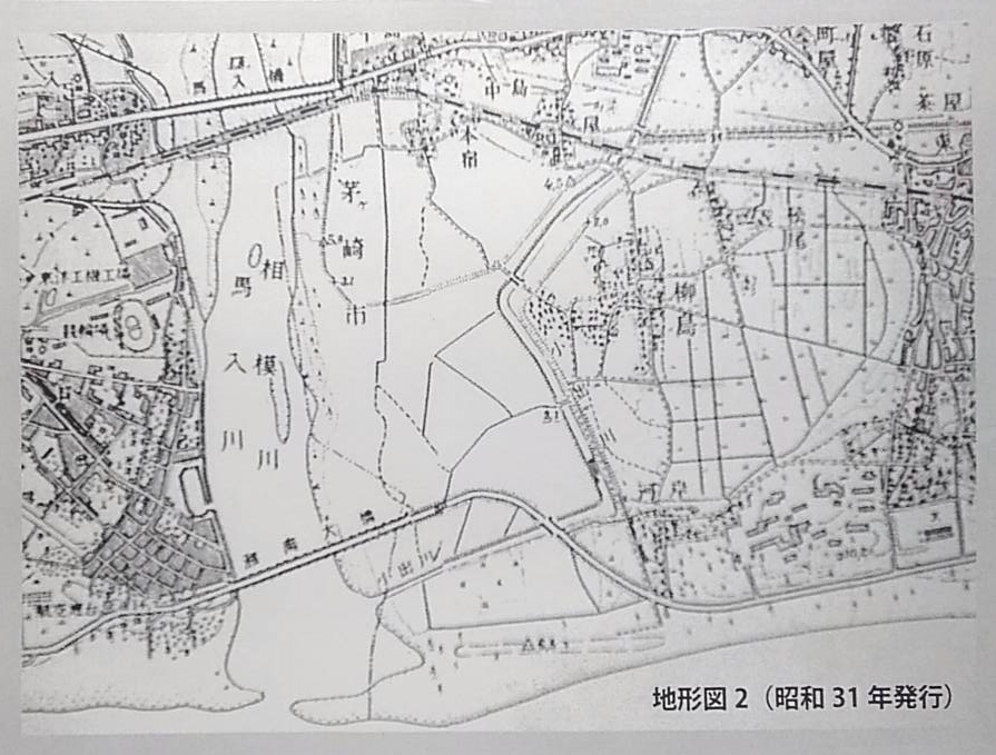 昭和３０年代の相模川地図